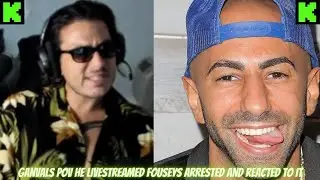 GANVAL THE GUY BEEFING WITH FOUSEY LIVESTREAMS AND REACTS TO FOUSEY BEING ARRESTED #kickstreaming