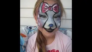 Patriotic Kitty Cat facepainting Wells Public Library Pet Show 2016