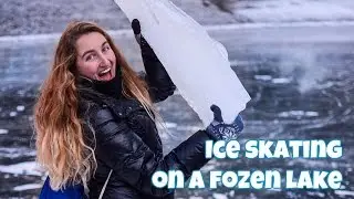 Ice skating on a frozen lake in switzerland - Birthday follow me around (first video of 2017)