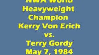 World Class Wrestling: NWA World Heavyweight Champion Kerry Von Erich vs. Terry Gordy