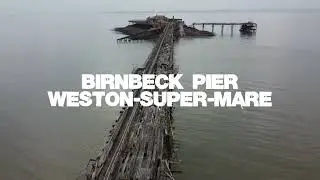 Birnbeck Pier, Weston-super-Mare, England, The Abandoned Old Pier, 4K Cinematic Drone Footage