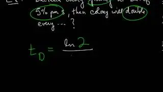 Section 1.7.1 Doubling Time and Half-Life Formulas