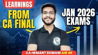 Learnings from CA Final Jan 2026 Exam | May 2026 Students Must Watch | CA Hemant Somani