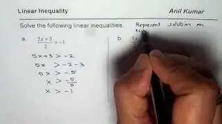 Solve Linear Inequality with Fractions