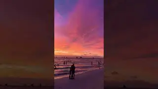 Best sunset in the Philippines #travel #beach #sunset #philippines #shorts #trending #boracay