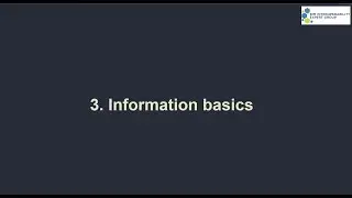 BIM Interoperability Expert Group - IFC and COBie - Part3 - Information Basics