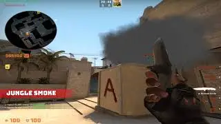 Mirage (T) Basic A - Go Smokes from Tetris  [128 tick] - Stairs, Jungle, CT