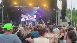 Shaking hands with The Trews at Guitars and Gasoline