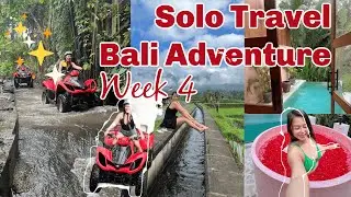 Week 4: Solo Bali Adventure  🚙  ATV temple Run 🌴 Private Villa | UNESCO Heritage Site 🌼 Waterfalls 🥥