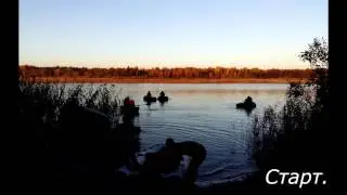 Дружеские соревнования по ловле рыбы спиннингом с лодок 