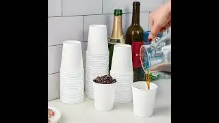 12oz Single Wall White Paper Cup 1000/ctn
