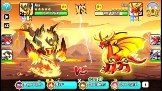 Dragon City: Flame Titan Dragon | NEW League Battle 400 [MAX LEVEL] 😱