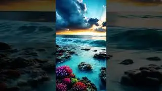 Colors Drifting in Deep Blue Water #ocean #relax