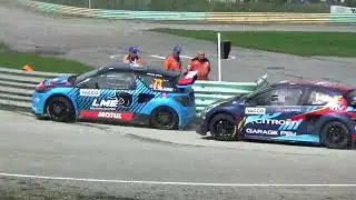Rallycross - Championnat de france 2021 -  Essay- manche 3 supercars  friction entre peu et delaunay