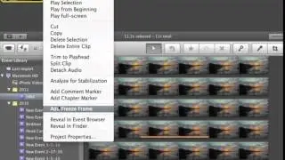How to Save Image Stills from iMovie using Macbook Freeze Frames