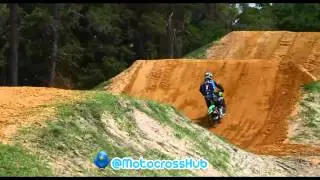 Chad Reed Motocross flying on Kawisaki kx450f