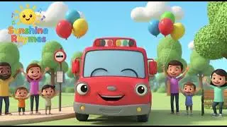Wheels on the Bus 🚌  Fun Learning Song for Kids Sunshine Rhymes