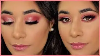 ROSE GOLD GLITTER MAKEUP TUTORIAL