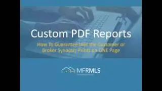 Custom PDF Reports - Print On One Page