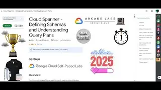 [NEW2025] Cloud Spanner - Defining Schemas and Understanding Query Plans || #GSP1050 || #qwiklabs