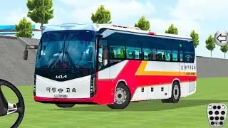 New Kia Red bus 🚌 accident crash| Bugatti top speed|Bugatti3-D driving class#lamborghini #mustang#GT