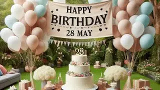 &lrm;28 May Birthday Wishes|Happy Birthday Song|Happy Birthday status|Birthday wishes 28 May.Trending&lrm;