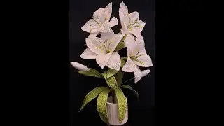 4.Lily of the Mother of God crocheted/Crinul Maicii Domnului crosetatat-Assembly/Asamblare-Part IV