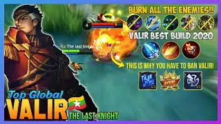 Valir Best Build 2020, Super Strong Mage - Top Global Valir by The last knight - Mobile Legends