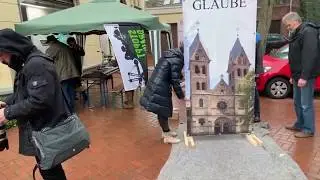 Mahnwache zum Jahrestag des Abriss des Immerather Doms