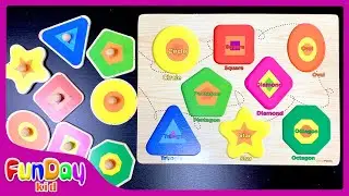 Головоломка с фигурами | Изучаем фигуры с Урви и Апу &mdash; FunDay Kid