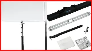 Fotodiox Pro Studio Solutions 90x90cm 35x35in Boom Sun Scrim Kit &ndash; Collapsible Frame with Diffusio