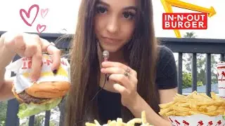 ASMR EAT IN N' OUT BURGER WITH ME