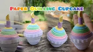 Paper Quiling Cupcake🧁| #srilanka🇱🇰 #paperquilling #quillingtutorial #quillingbeginners #papercrafts