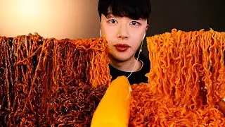 MUKBANG Лапша черная фасоль и острая лапша (корейская еда) ASMR EATING SHOW