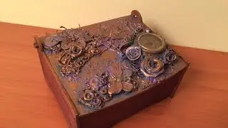 Шкатулка 7. mixed media. Diy. (Stash).