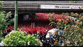 VfL - Union Berlin | Fanmarsch der Gästefans