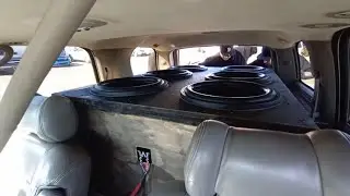 #DOWN4SOUND #BASSHEAD 6 15s ON 50,000 watts NO WALL SUBWOOFER FLEX PORTED BOX!