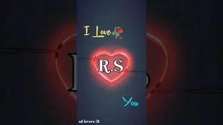RS Letter Name Status ❤️ |New Trending Name Art Video❤️..#shorts#viral#viralshorts#name_status#short