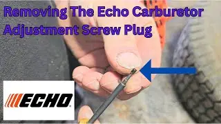 How To Remove The Echo Hi Mixture Limiter Screw Cap / Plug #smallenginerepair #tools #landscaping