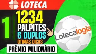 LOTECA 1234 PALPITES C/ 5 DUPLOS 🤑 N&Uacute;MEROS DICAS E HIST&Oacute;RICOS QUE AJUDA NOS PALPITES LOTECA 1234...