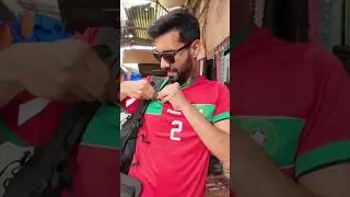 NEVER accept the first offer - HAGGLING for a HAKIMI FOOTBALL JERSEY in Marrakesh #hakimi #football
