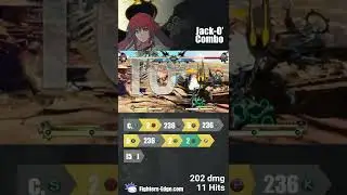 Jack-O' corner combo #ggst_ja #ggst_jc #jacko #ggst #guiltygear #strive #combos #fgc #shorts