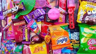 Lot's of candys , lollipop , dairy milk chocolate, kit kat, chocolate, jaxton candy video asmr