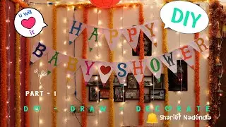 DIY Baby Shower Banner | Simple Design | For Baby Shower Party Decoration