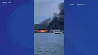 Fire breaks out at Holiday Marina at Lake Lanier