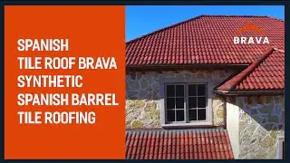Spanish Tile Roof - Brava Synthetic Spanish Barrel Tile Roofing - Color: Aged Mission