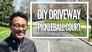 How to easily build a cheap Pickleball Court on your driveway