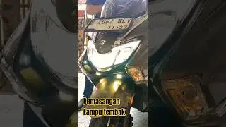 Pasang lampu tembak suzuki burgman street 125 ex pnp