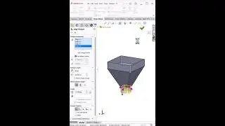SolidWorks Sheet Metal Hopper 🔥 Edge Flange Trick #shorts #SolidWorks #SheetMetal #HopperDesign