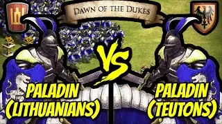 200 (2 Relics, Lithuanians) Paladins vs 200 (Teutons) Paladins | AoE II: Definitive Edition